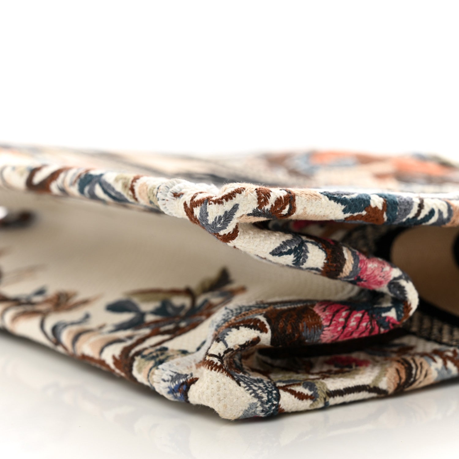 Christian Dior Canvas Jardin Botanique Embroidered Small Book Tote Multicolor 11 of 11