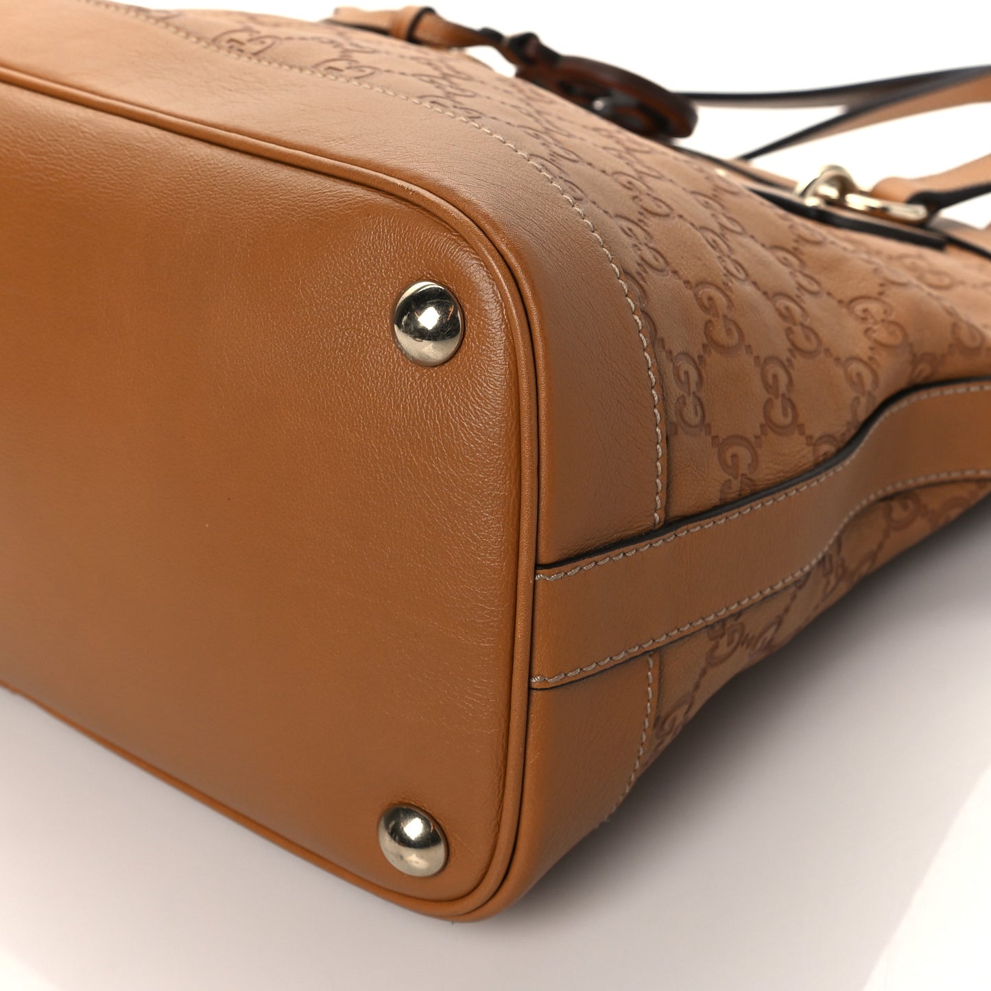 Guccissima Medium Top Handle Bag Light Brown
