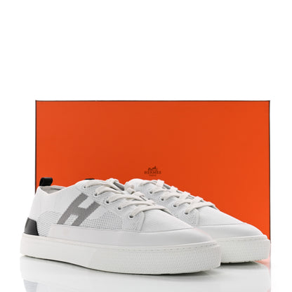 Hermes Calfskin Deep Sneakers 44 White Multicolor 10 of 10