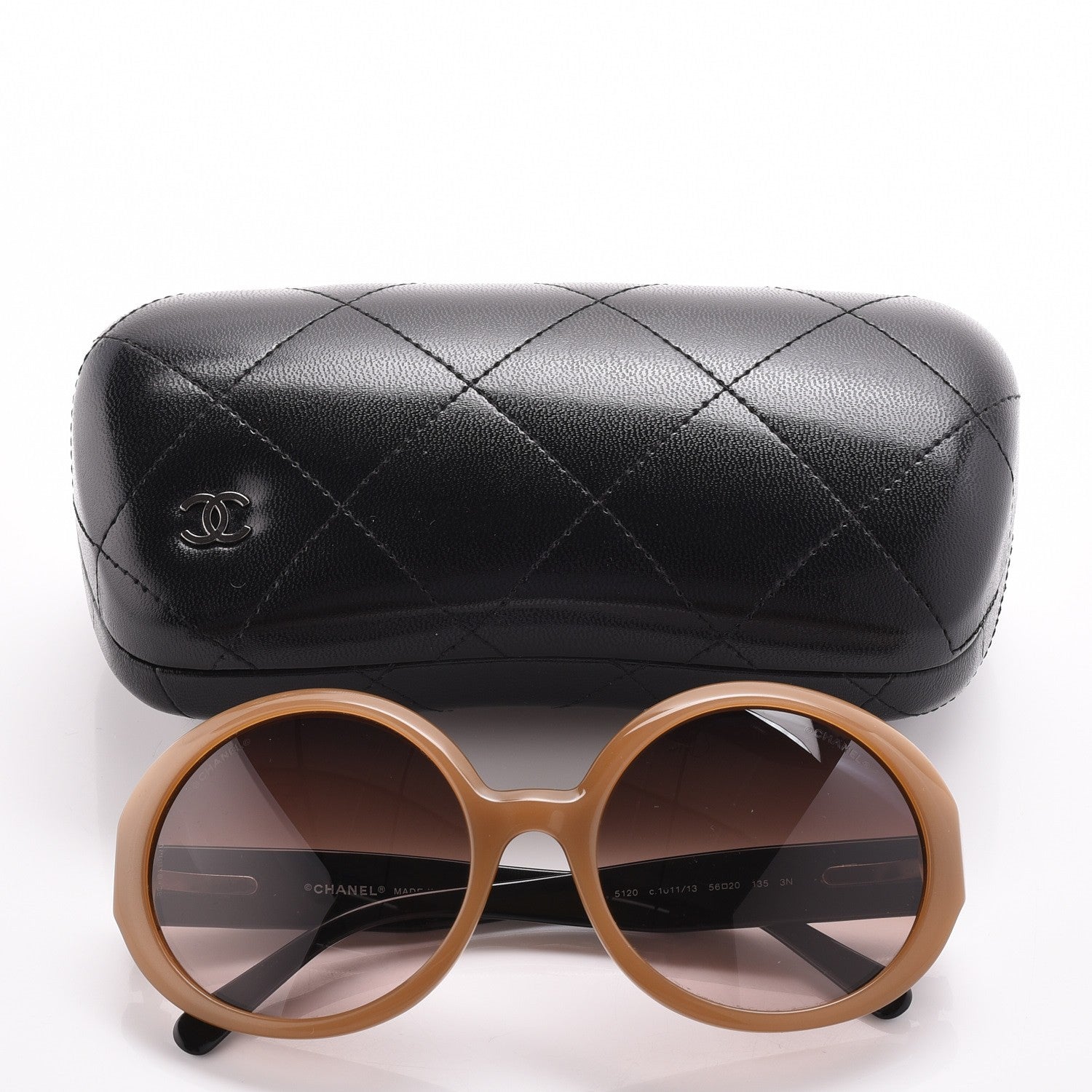 Chanel Quilted CC Mod Sunglasses 5120 Brown 8 of 8