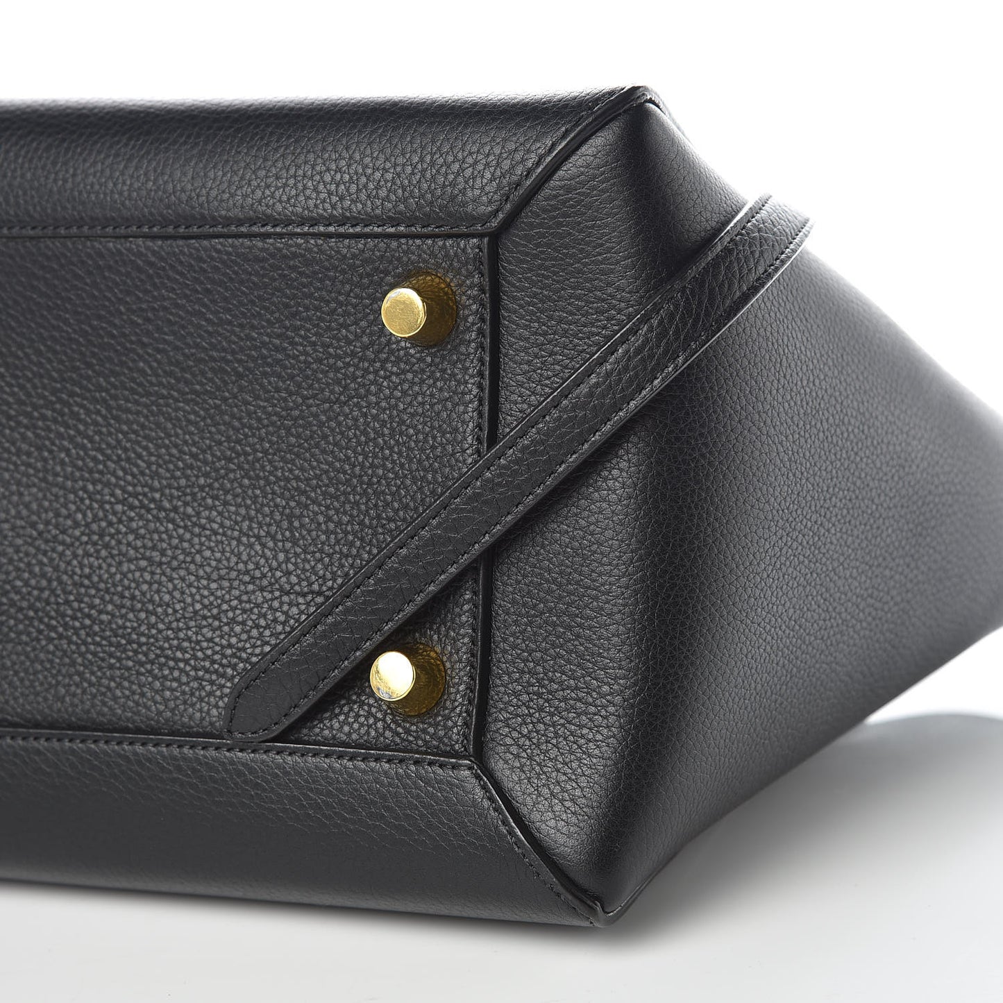 Grained Calfskin Mini Belt Bag Black