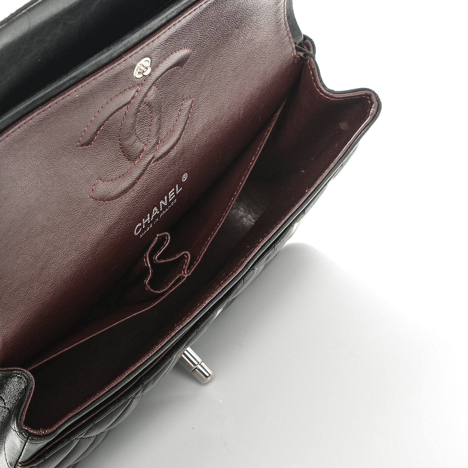 Chanel Lambskin Quilted Medium Double Flap Black 7 of 7