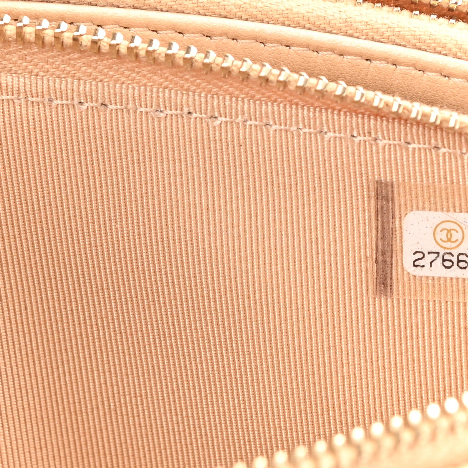 Chanel Iridescent Caviar Quilted Small Clutch With Chain Beige 7 of 10