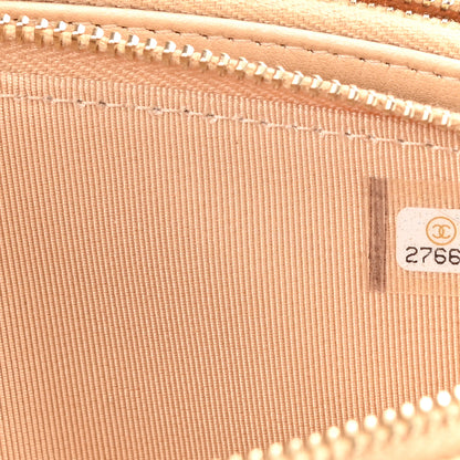 Chanel Iridescent Caviar Quilted Small Clutch With Chain Beige 7 of 10