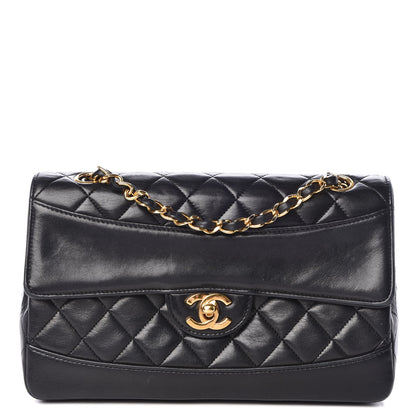 Chanel Lambskin Quilted Small Single Flap Black 1 of 11