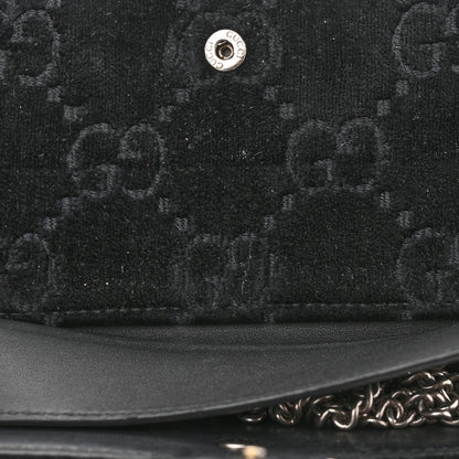 Gucci Velvet GG Monogram Super Mini Dionysus Shoulder Bag Black 10 of 15