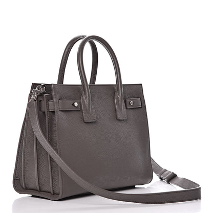 Saint Laurent Grained Calfskin Baby Sac De Jour Souple Earth 3 of 10