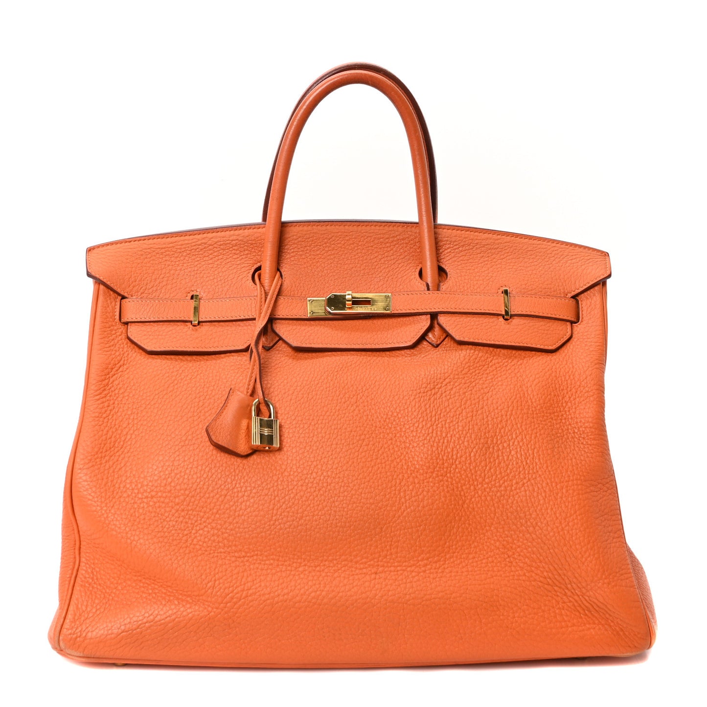 Taurillon Clemence Birkin 40 Orange