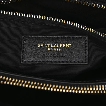 Saint Laurent Calfskin Y Quilted Monogram Large Loulou Chain Satchel Black 7 of 11
