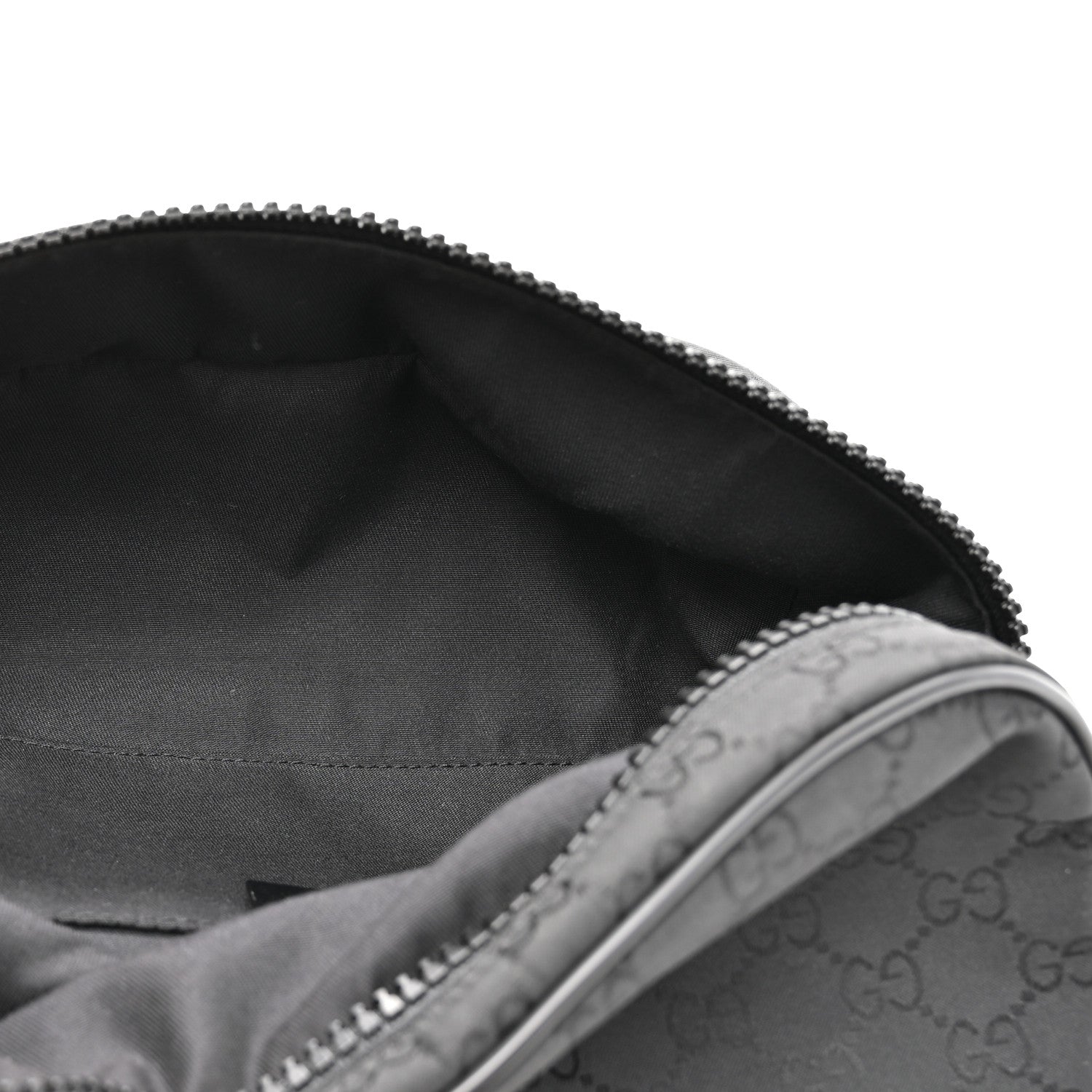 Gucci Nylon Monogram Fanny Pack Belt Bag Black 5 of 10