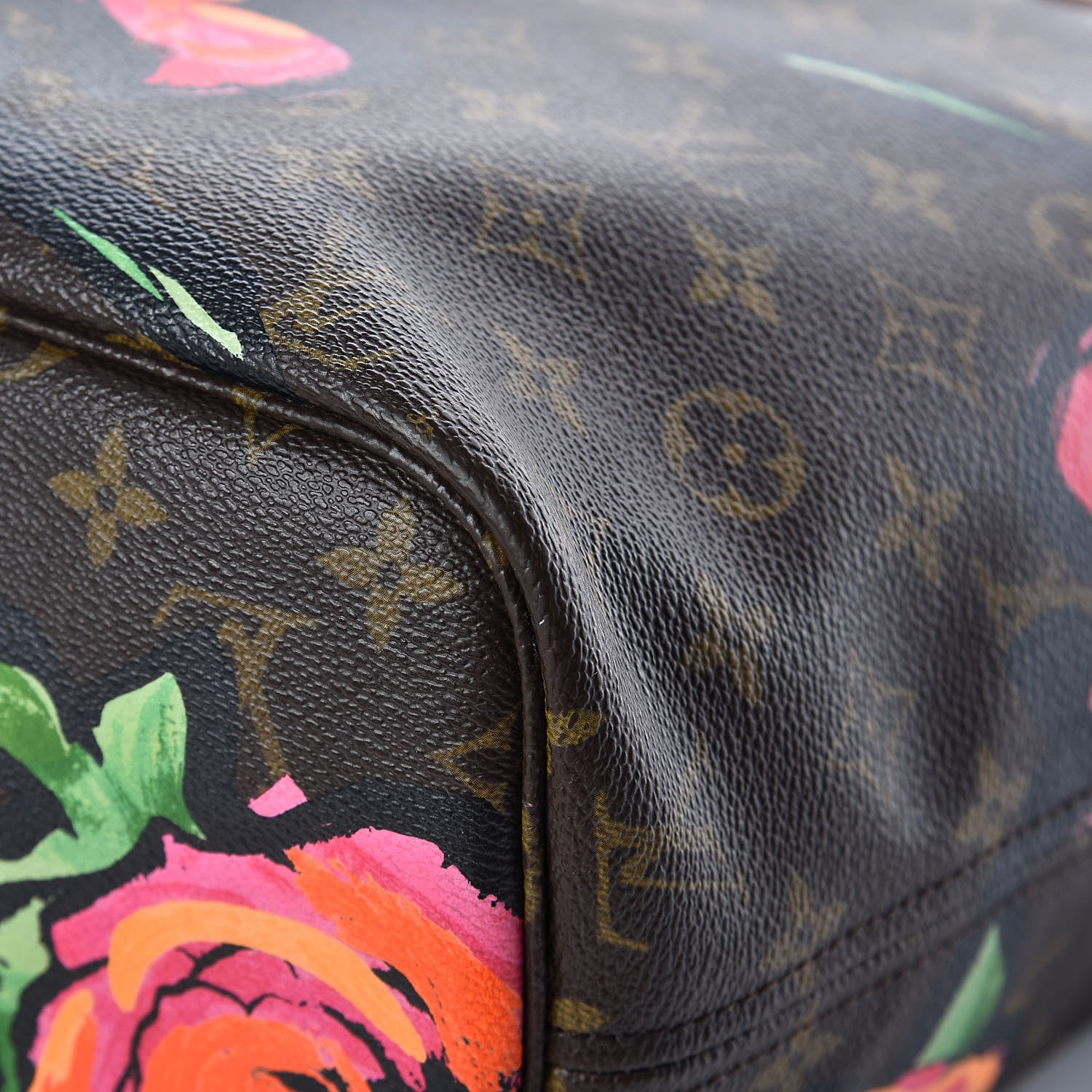 Louis Vuitton Monogram Roses Neverfull MM 17 of 21