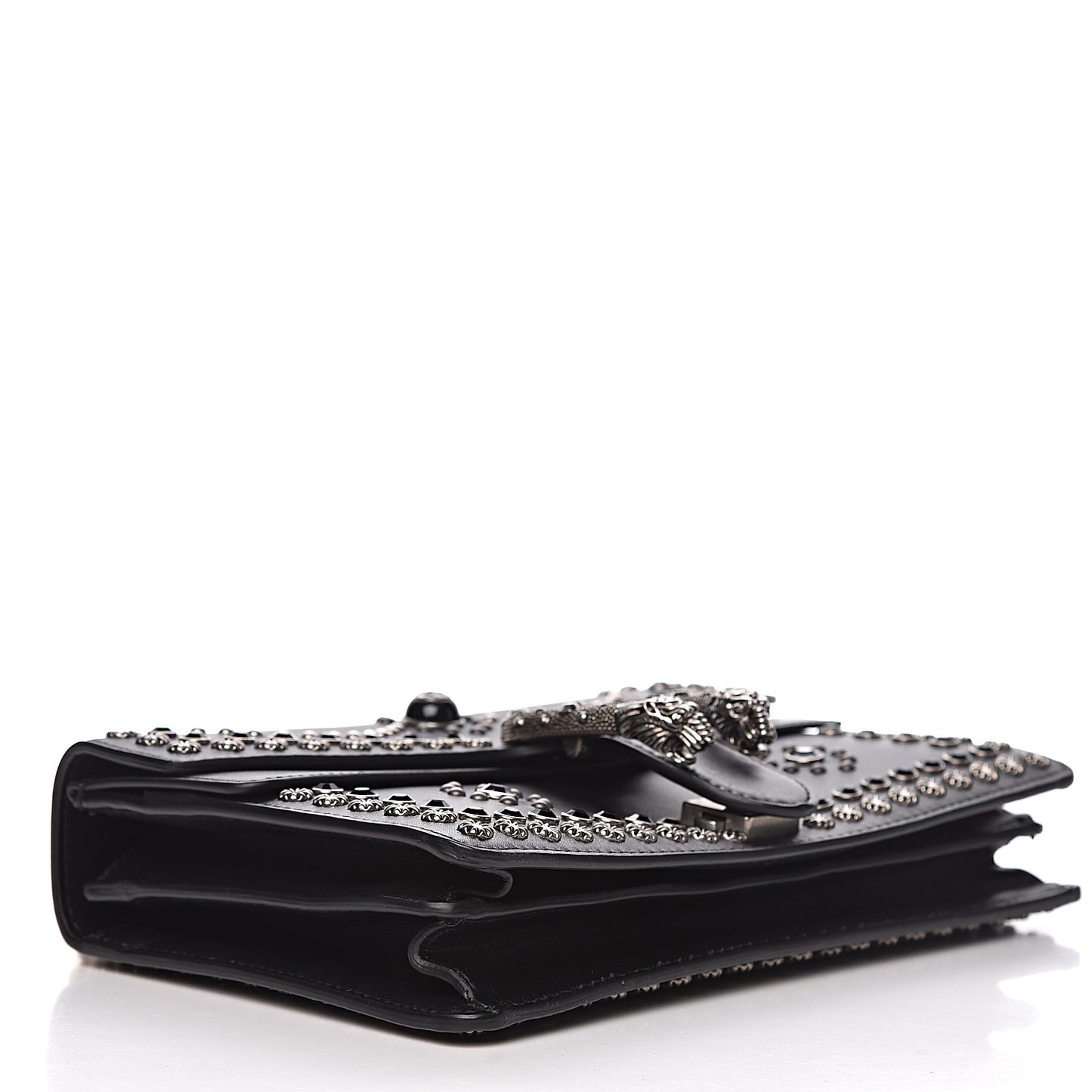 Calfskin Studded Small Dionysus Shoulder Bag Black