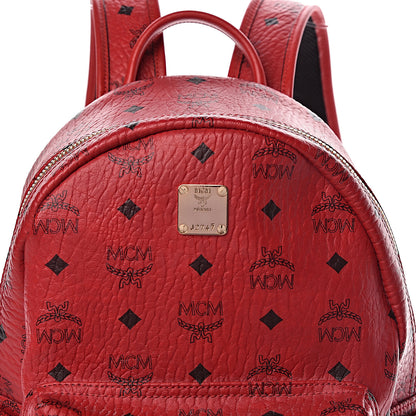 MCM Visetos Small Stark Backpack Red 10 of 13