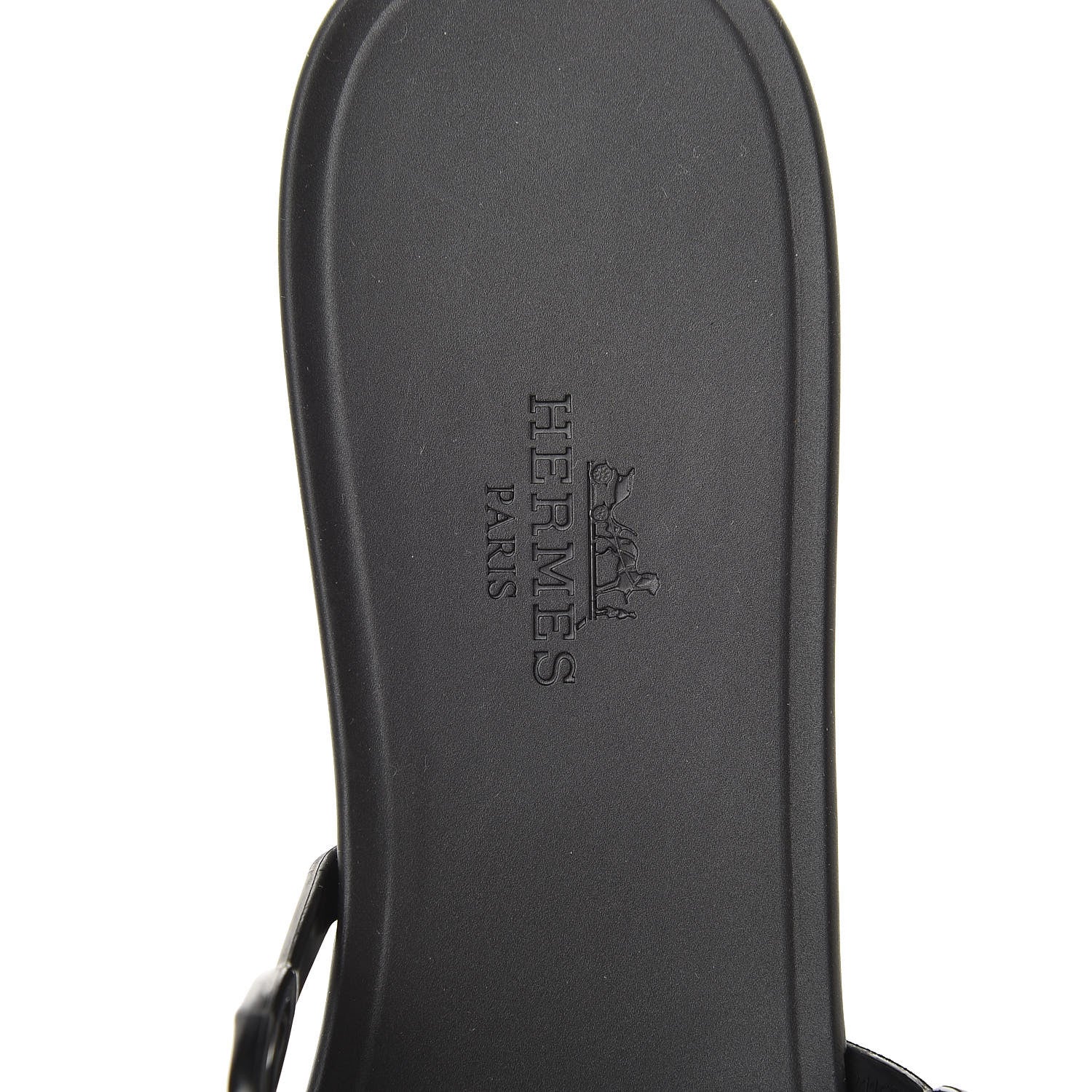 Hermes Rubber Chaine d'Ancre Rivage Sandals 39 Black 5 of 7