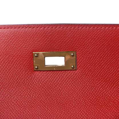 Hermes Epsom Kelly Sellier 28 Rouge Casaque 29 of 42