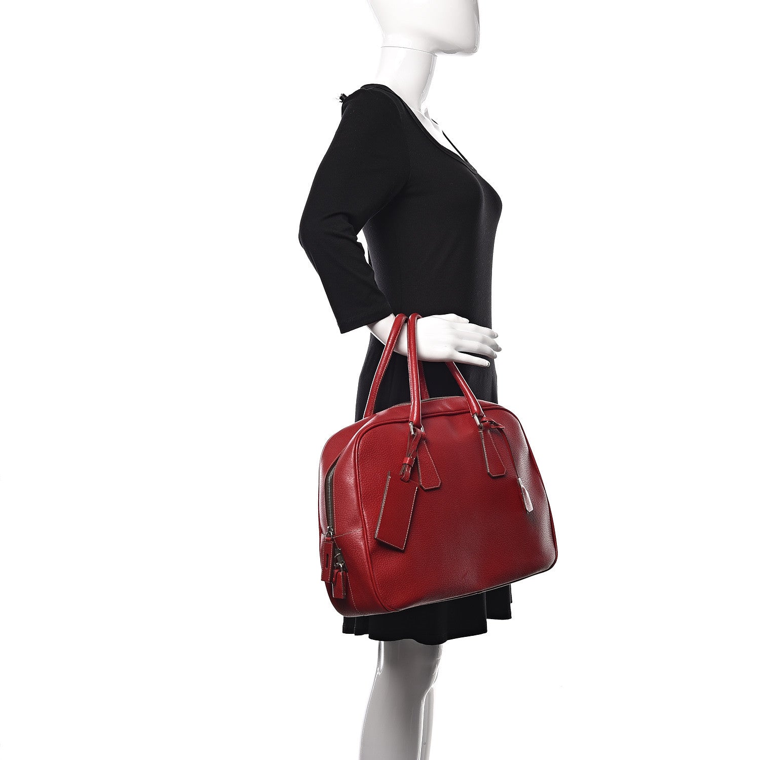 Prada Cinghiale Travel Bag Rubino 2 of 13
