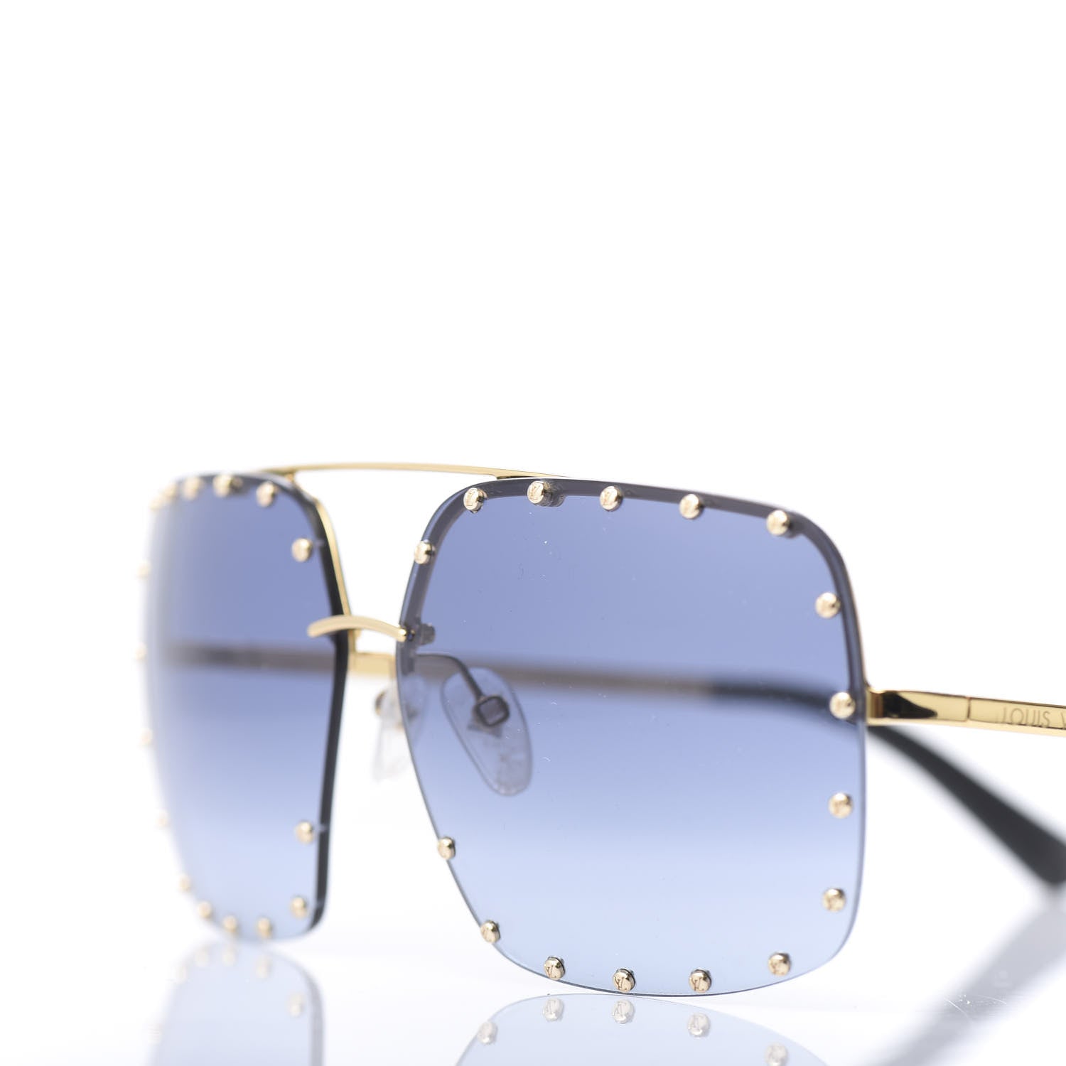 Louis Vuitton The Party Square Sunglasses Z2354W Blue 7 of 7