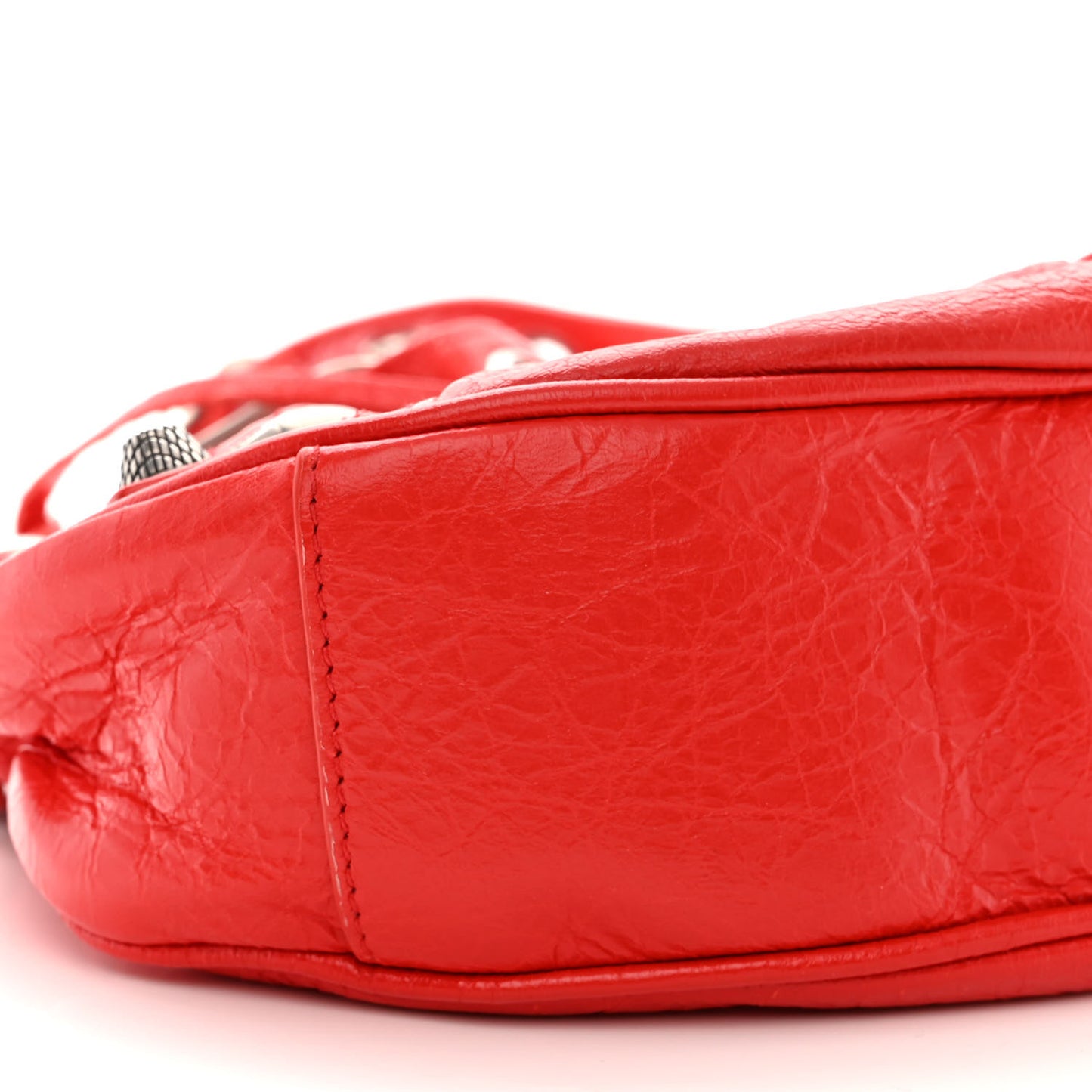 Agneau Arena Le Cagole Shoulder Bag XS Tomato Red