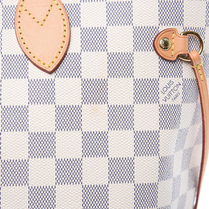 Louis Vuitton Damier Azur Neo Neverfull MM Rose Ballerine 14 of 14