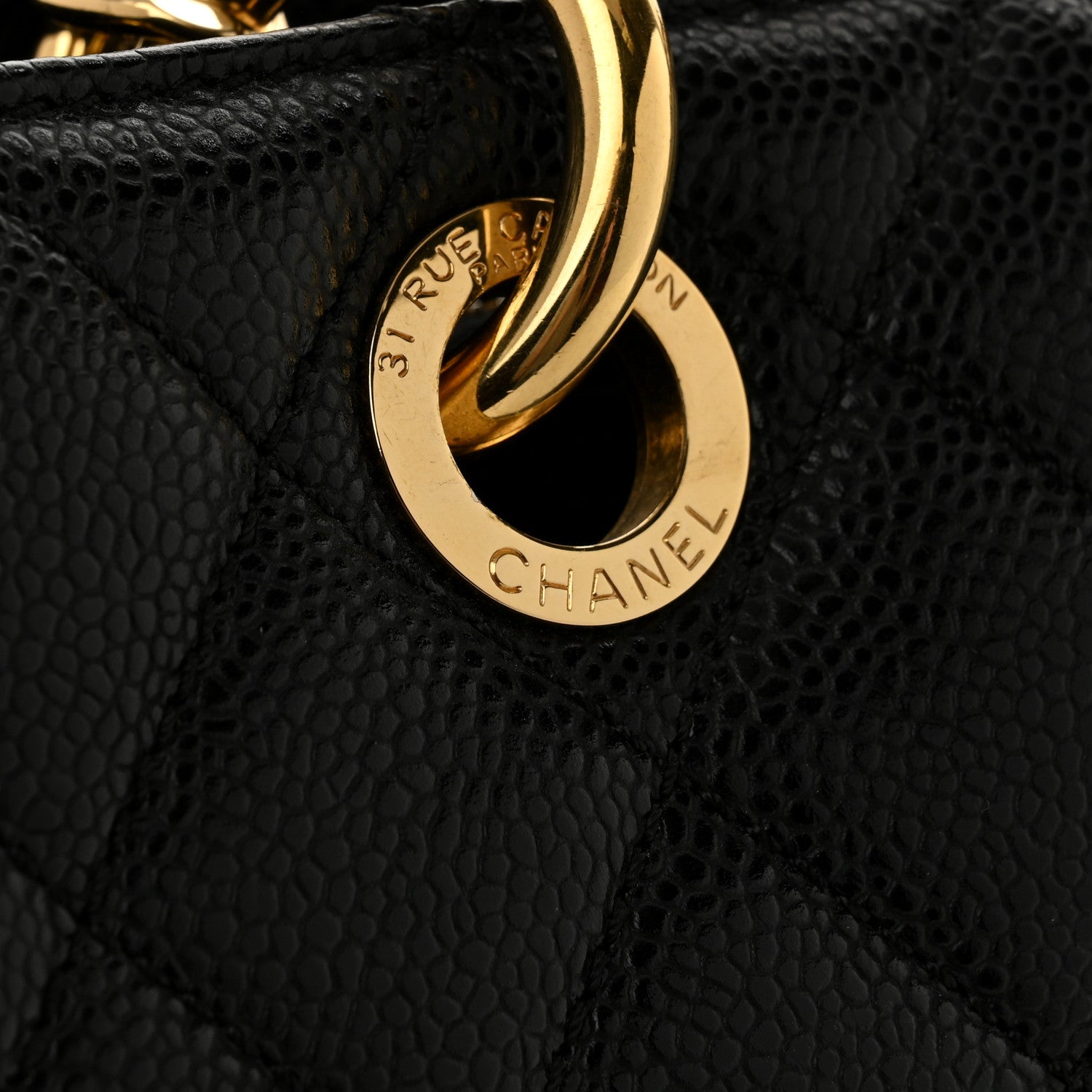 Chanel Caviar Quilted Grand Shopping Tote GST Black 13 of 13