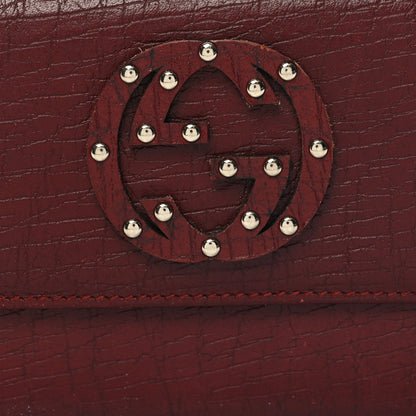 Gucci Calfskin Studded Soho Continental Wallet Red 9 of 12
