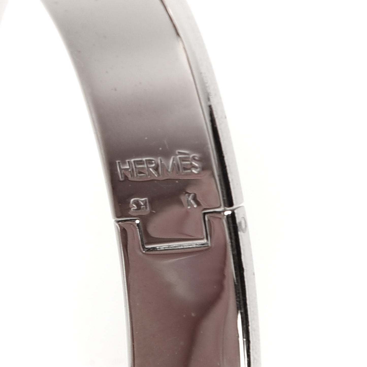 Enamel Narrow Clic Clac H Bracelet GM Orange