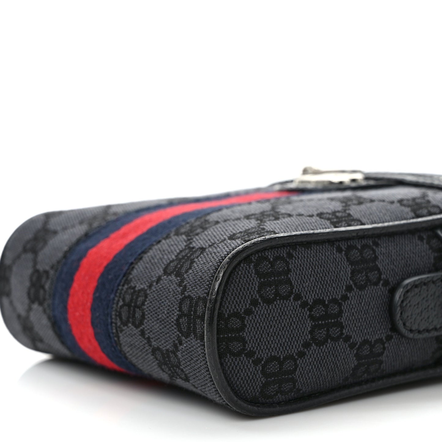 X Balenciaga BB Monogram Web Mini Ophidia Messenger Black