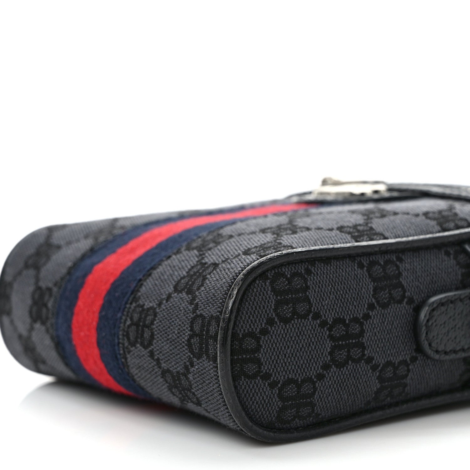 Gucci X Balenciaga BB Monogram Web Mini Ophidia Messenger Black 9 of 9