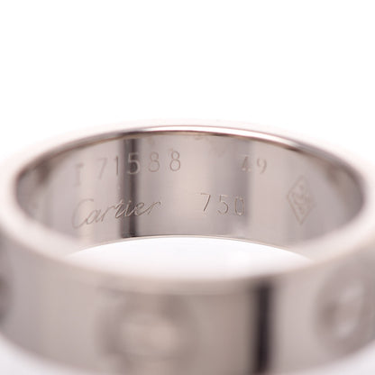 Cartier 18K White Gold 5.5mm LOVE Ring 49 4.75 4 of 4