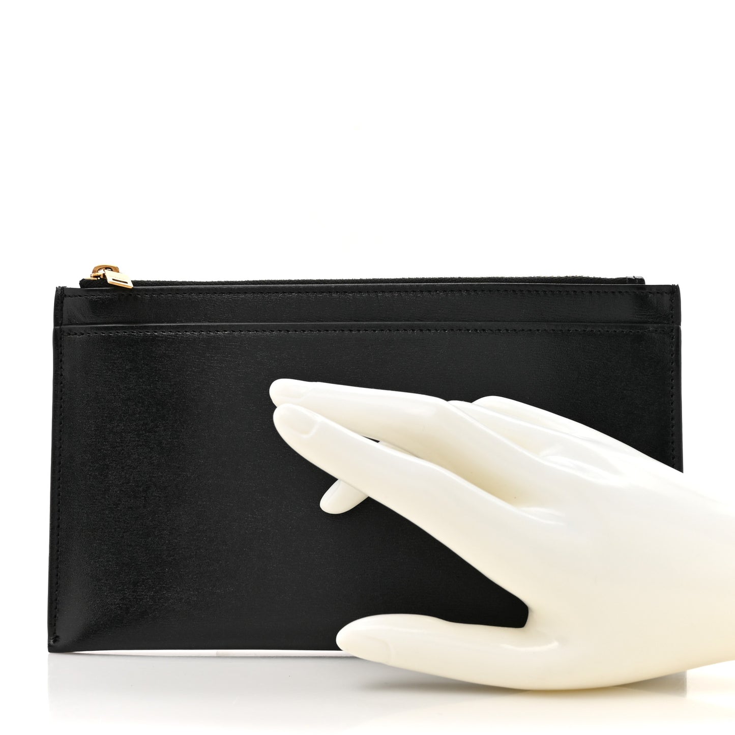 Smooth Calfskin Monogram Bill Pouch Black