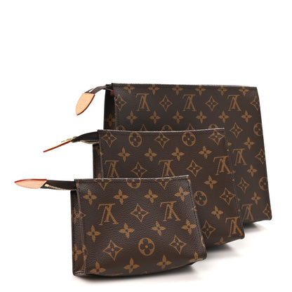 Louis Vuitton Monogram Trio Toilet Pouch Set 3 of 9