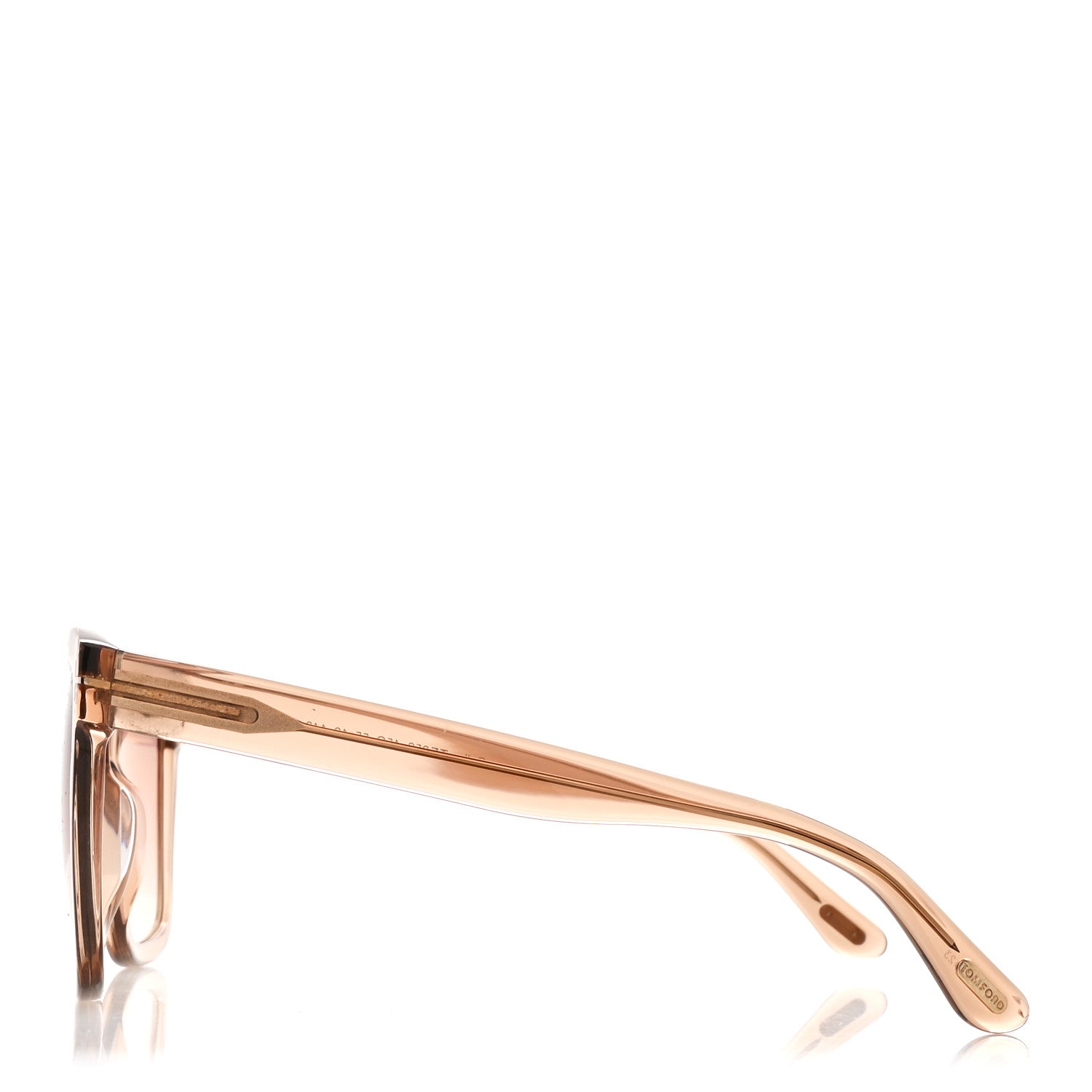 Tom Ford Acetate Selby Square Sunglasses TF952 Champagne 3 of 8
