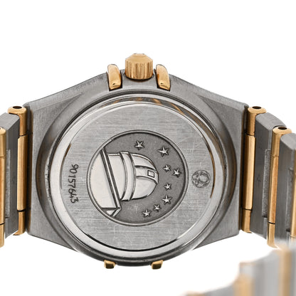 Omega Stainless Steel 18K Yellow Gold Diamond Bezel Mother of Pearl 22mm Constellation Quartz Watch 1267.70.00 4 of 4