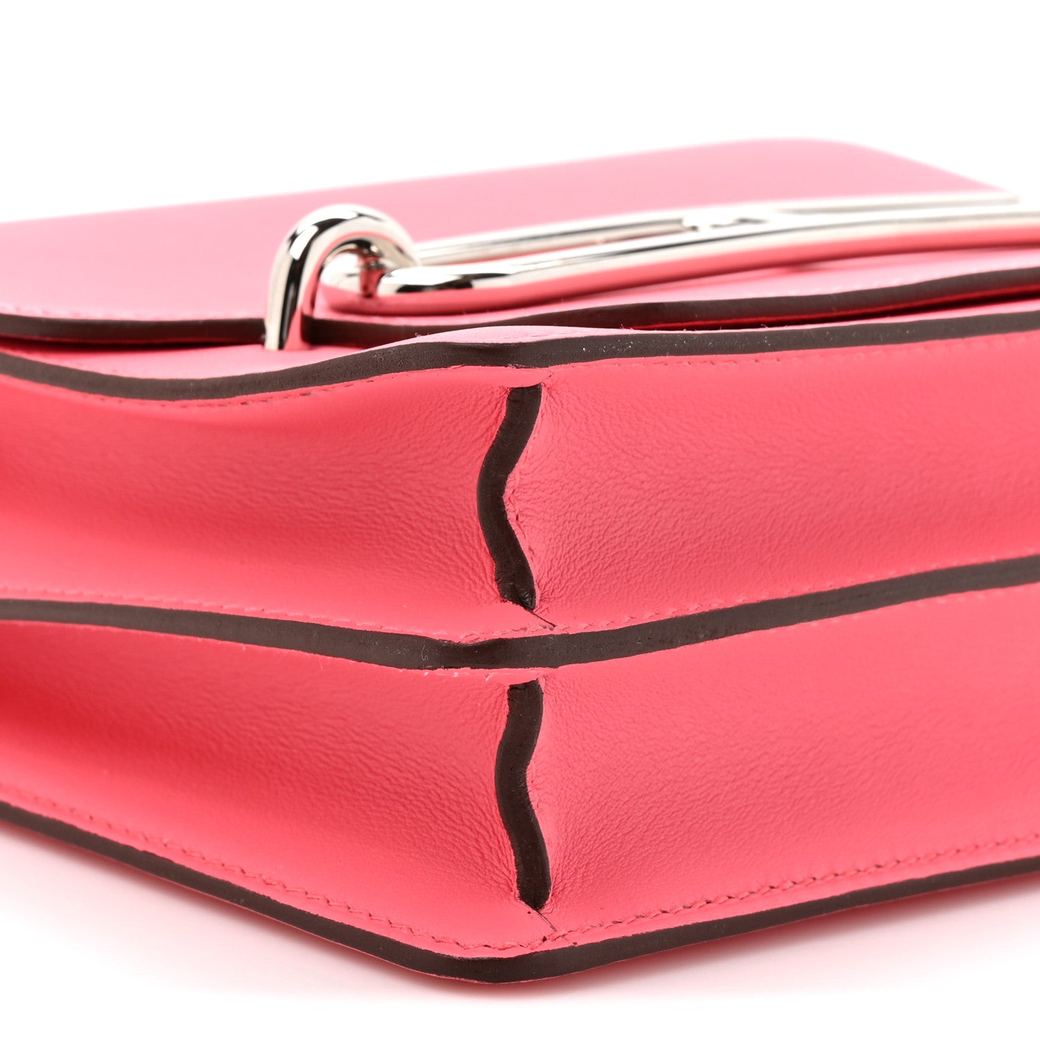 Hermes Swift Mini Sac Roulis Rose Azalee 10 of 11