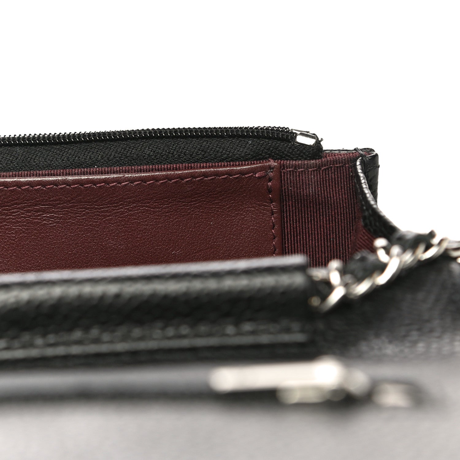 Chanel Caviar Quilted Wallet On Chain WOC Black 12 of 12