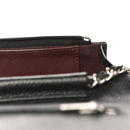 Chanel Caviar Quilted Wallet On Chain WOC Black 12 of 12