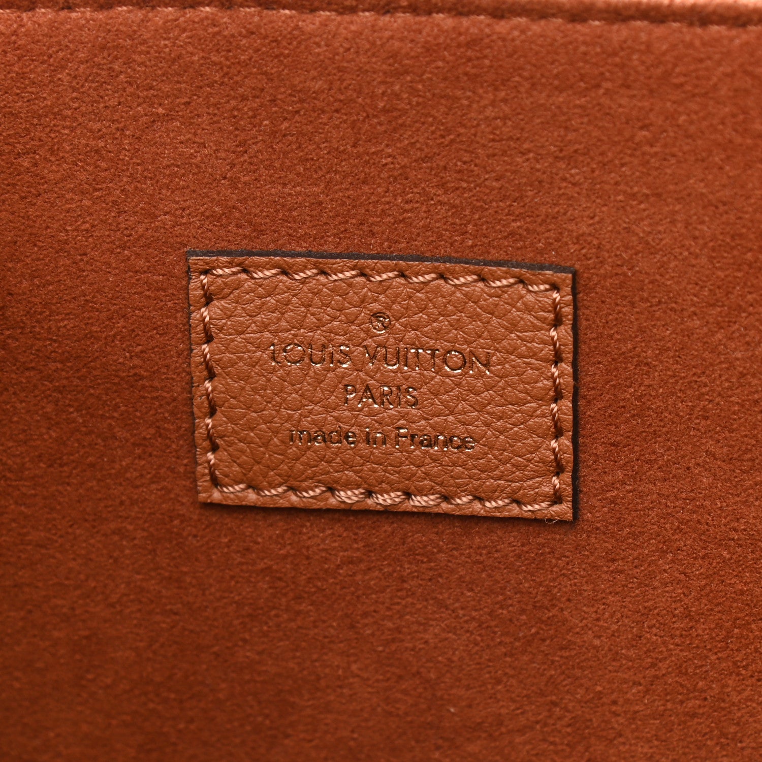 Louis Vuitton Grained Calfskin Lockme Shopper Chataigne 6 of 8