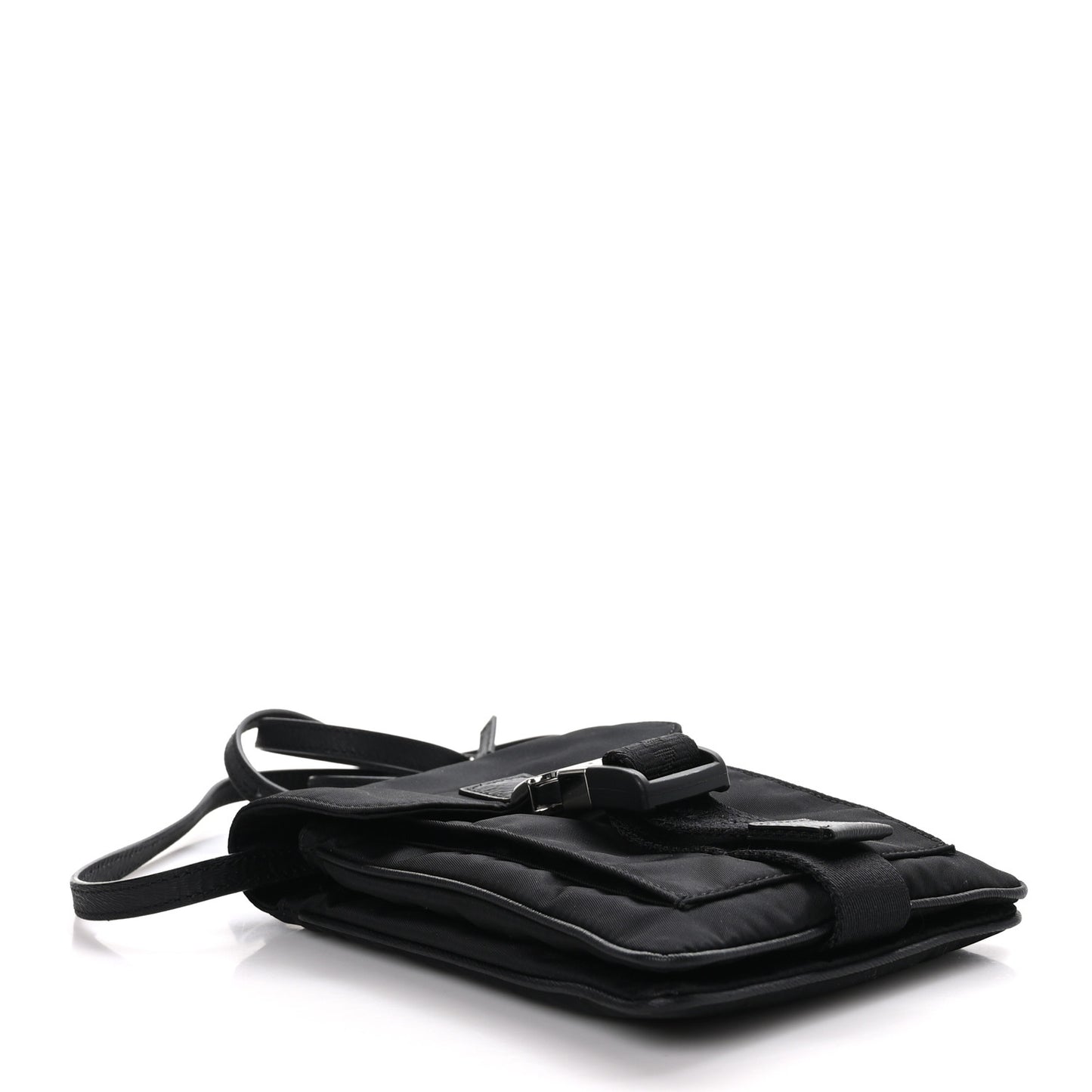 Nylon 4G Pouch on Strap Black
