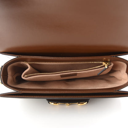 Gucci GG Supreme Monogram Horsebit 1955 Shoulder Bag Beige Brown Sugar 5 of 9