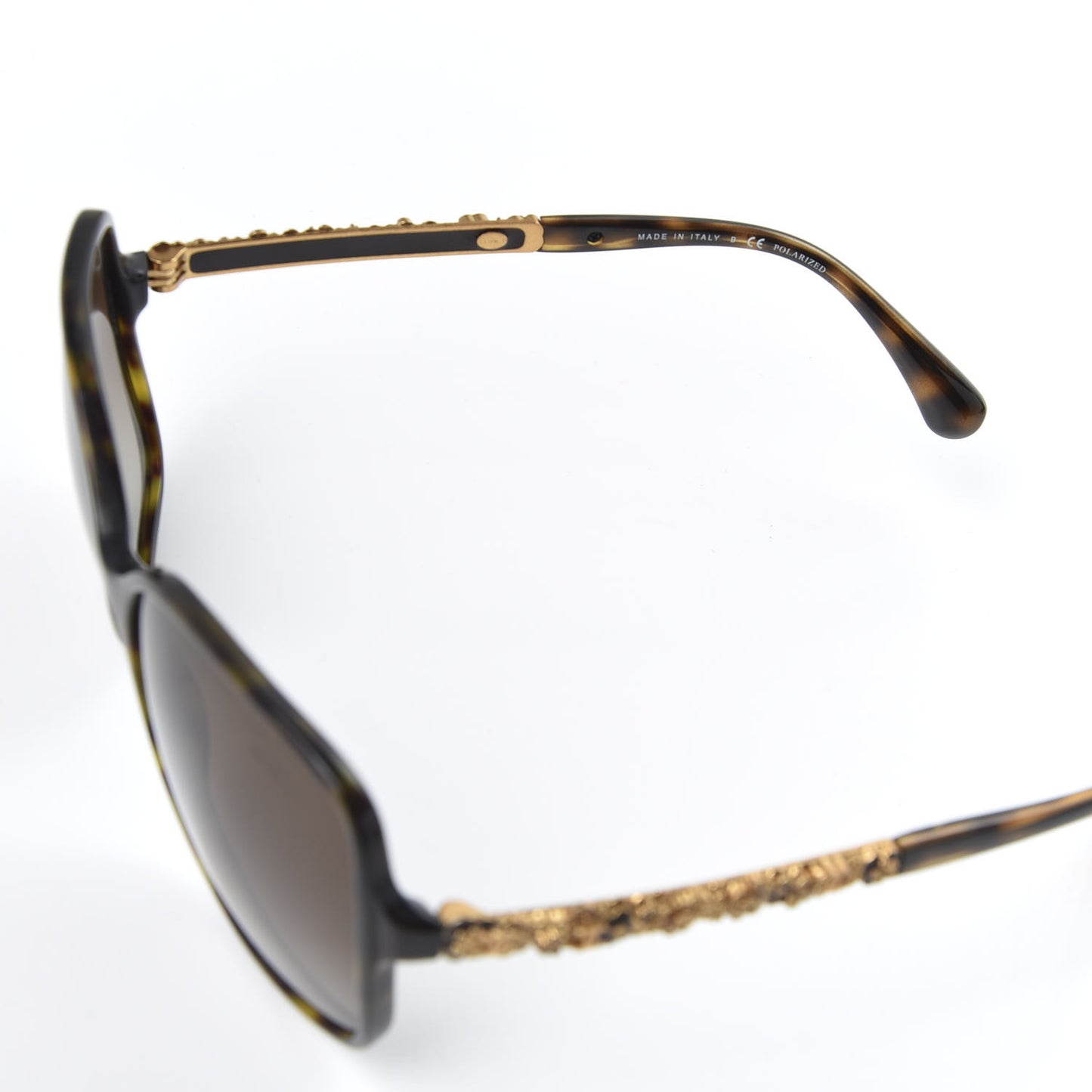 Acetate Polarized Bijou Square Sunglasses 5355 Tortoise