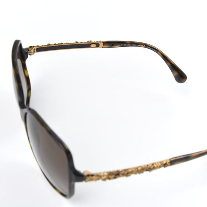 Chanel Acetate Polarized Bijou Square Sunglasses 5355 Tortoise 5 of 8