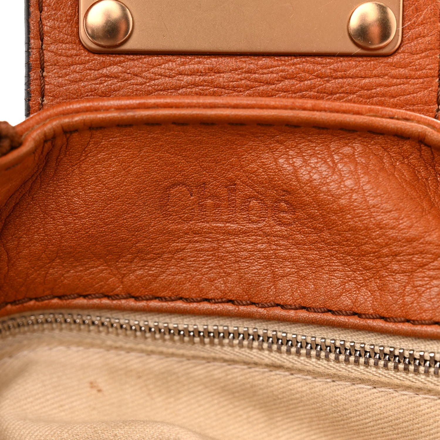Chloe Calfskin Medium Paddington Satchel Tan 6 of 14