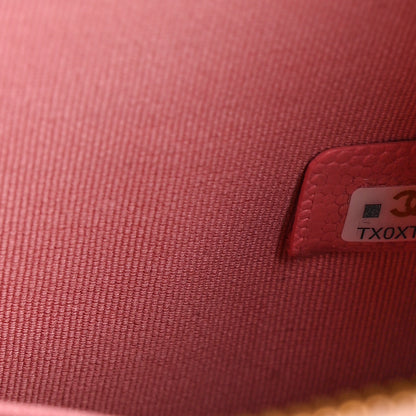 Chanel Caviar Quilted Cosmetic Case Pink 7 of 7