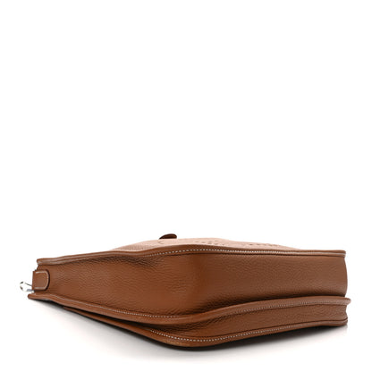 Hermes Taurillon Clemence Evelyne III PM Gold 4 of 10