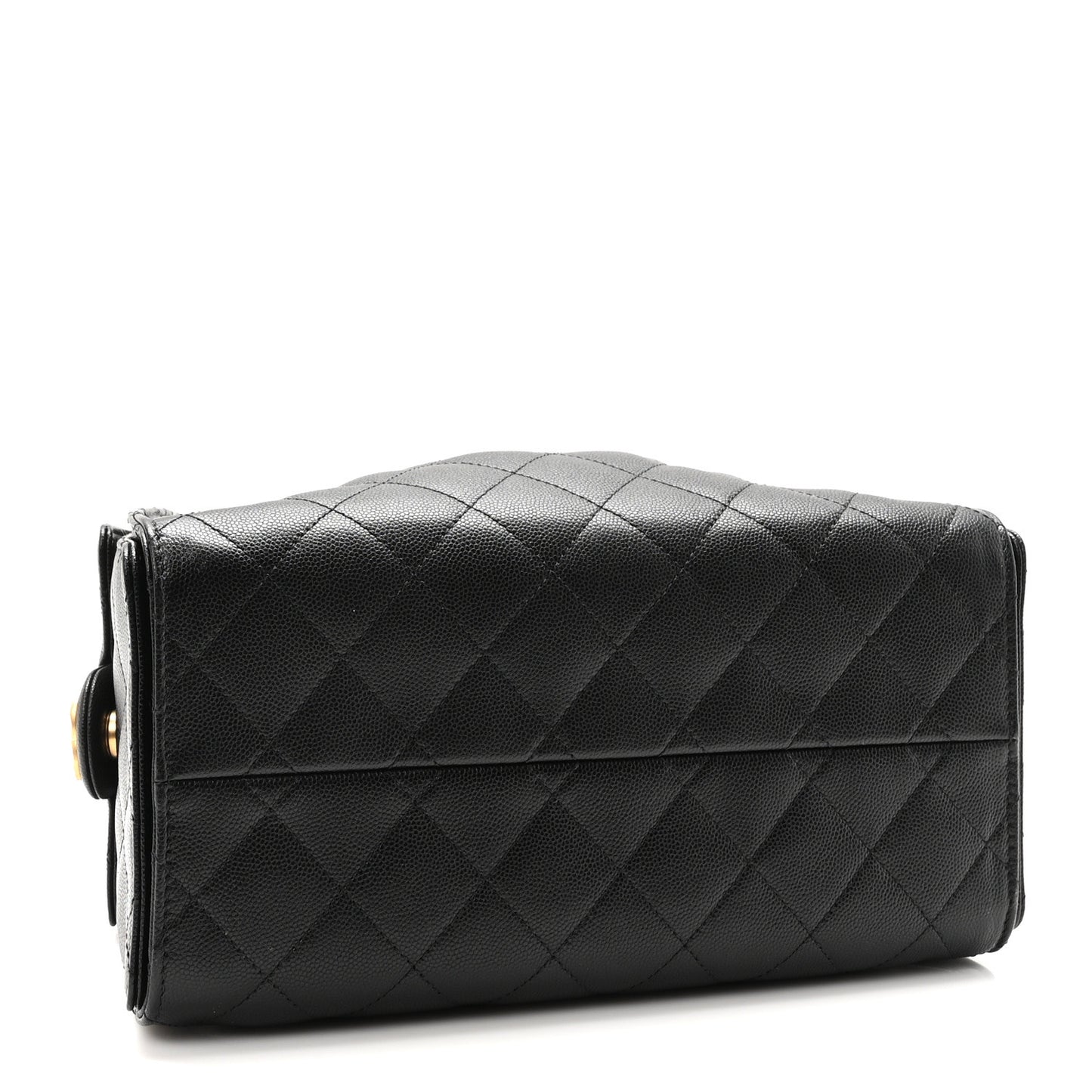 Caviar Quilted Small Chanel 25 Handbag Black