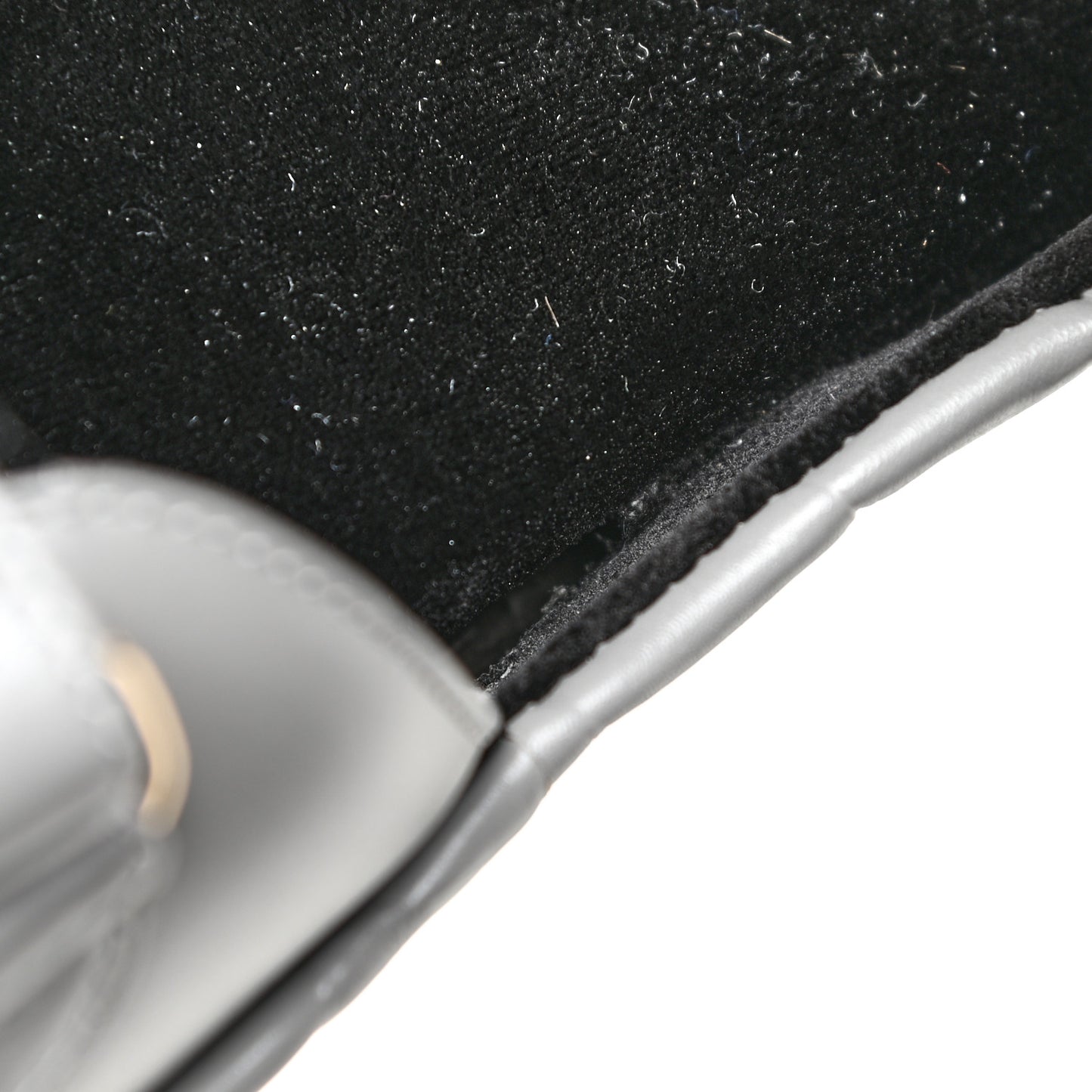 Shiny Calfskin Logo Platform Sandals 38 Grey
