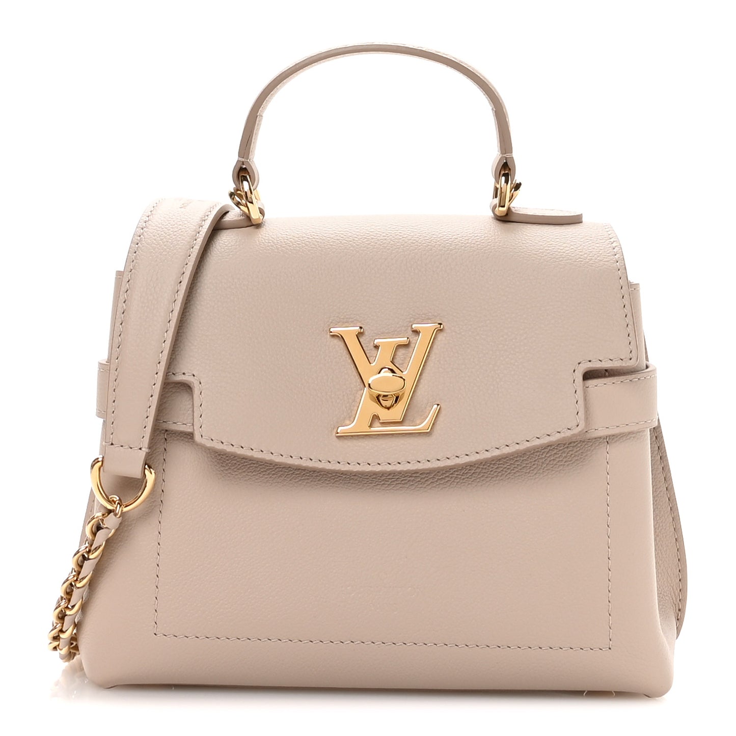 Soft Calfskin Mini Lockme Ever Greige