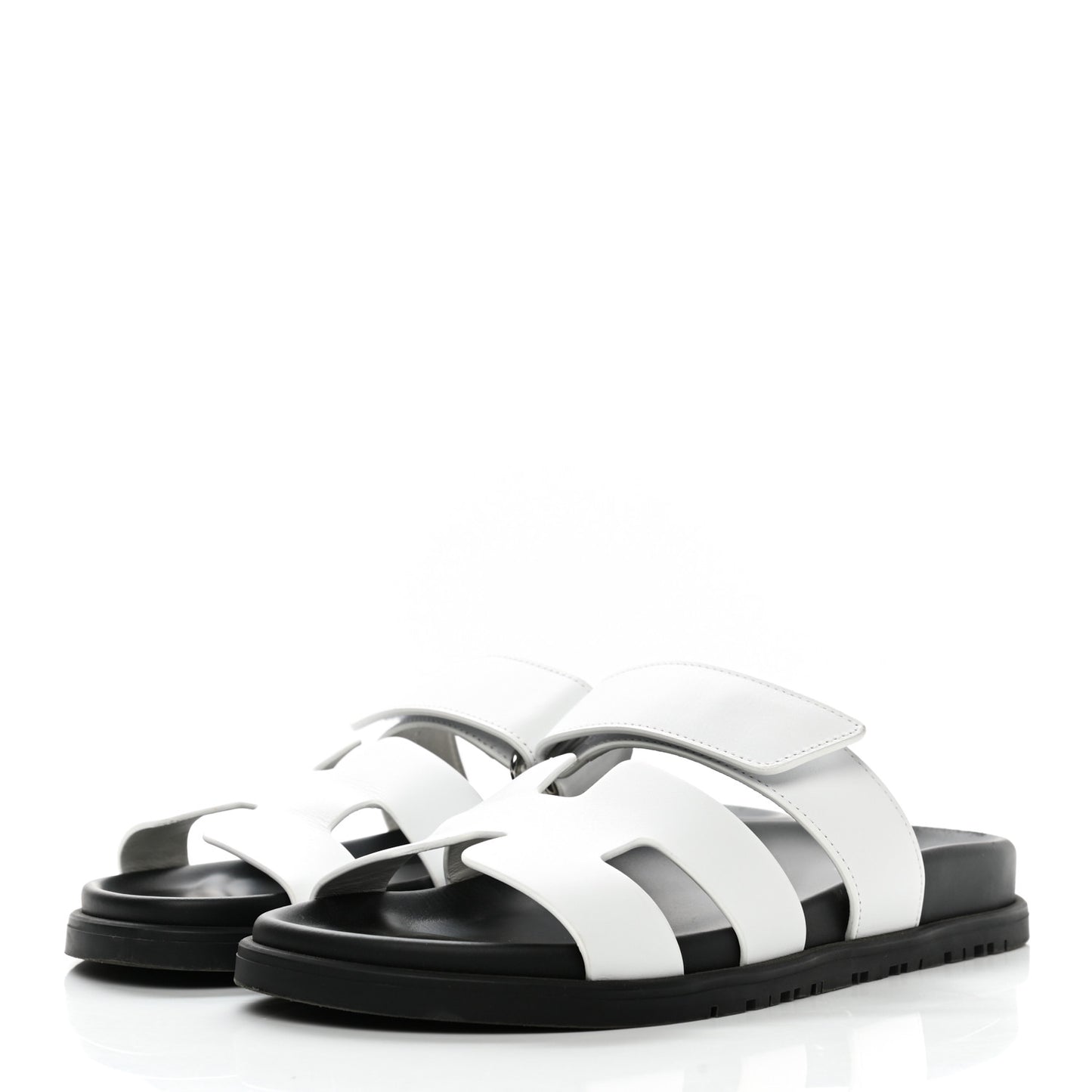 Calfskin Womens Chypre Sandals 36 White