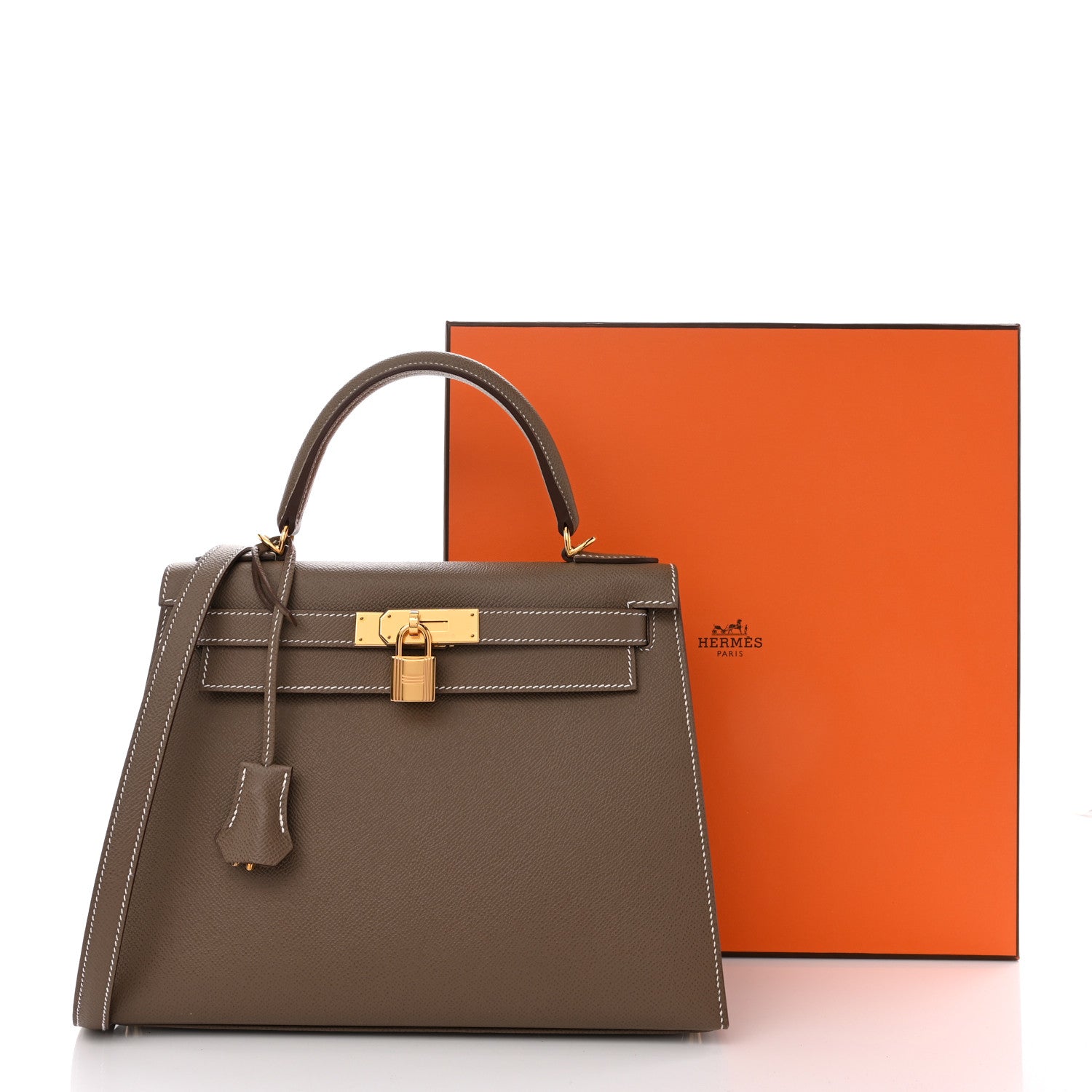 Hermes Epsom Kelly Sellier 28 Etoupe 11 of 11
