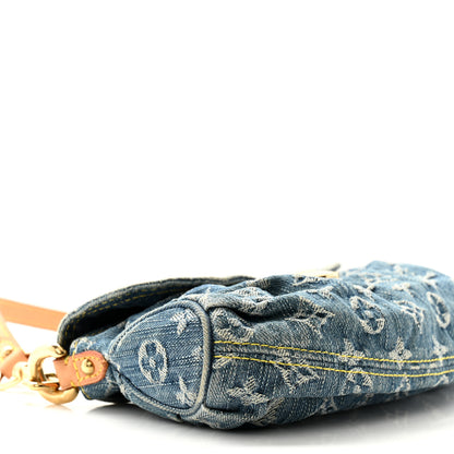 Louis Vuitton Monogram Denim Mini Pleaty Blue 8 of 12